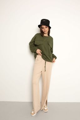 Костюм AURA 8005-164 хаки+кремовый