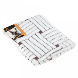 Подстилка-плед для животных 50х70см Стаффорд, велсофт Bamboo набивной, полиэстер 100%, плотность 260г/м2, упаковка Пакет ПП 35х45см, т.м. Pet toys