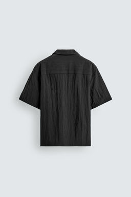 CAMISA RELAXED FIT TEXTURA / Negro - Zara фото 8