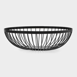 Фруктовница Доляна Лофт, 28?28?8 см, чёрная