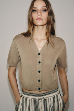 CHAQUETA PUNTO MANGA CORTA / Vis?n