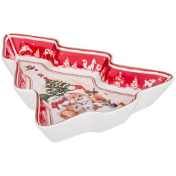 БЛЮДО LEFARD С НОВЫМ ГОДОМ! В ФОРМЕ ЕЛКИ 25Х21Х4 СМ КРАСНОЕ  фото 4
