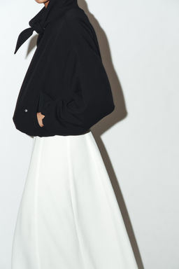 BOMBER JACKET WITH DETACHABLE SCARF - Zara фото 14