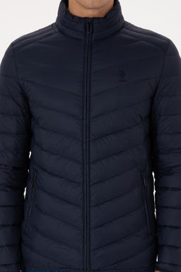 Erkek Lacivert Mont Sepette S_rpriz _ndirim