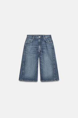 BERMUDA JORTS DENIM TRF TIRO MEDIO / Azul - Zara фото 5