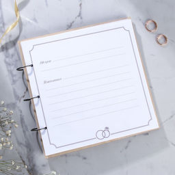 Книга пожеланий в деревянной обложке Розы - Долго и счастливо фото 4