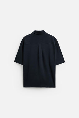 SEERSUCKER POLO SHIRT WITH ZIP - Zara фото 8