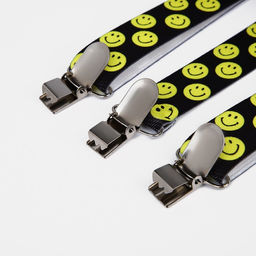 Подтяжки взрослые, ширина 2.5 см, цвет чёрный/жёлтый - Simaland фото 3