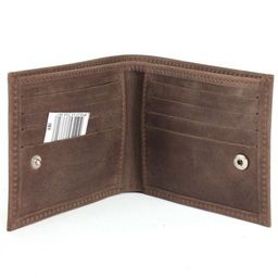 Портмоне мужское Croco-ПР-902 натуральная кожа 1 отд, 10 карм, коричневый тем крэйзи хорс (220) 229122  фото 3