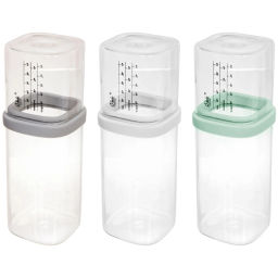 Банка для продуктов стеклянная 700мл "Olala" с мерный стаканом