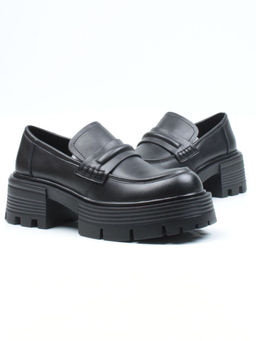 03-C1815-1 BLACK Лоферы женские (натуральная кожа) - Фабричный китай фото 13