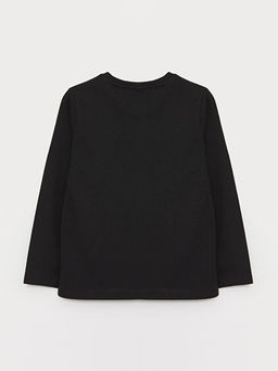 Bisiklet Yaka Bask?l? Uzun Kollu Erkek ?ocuk Ti??rt - Waikiki фото 2