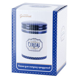 Банка для сыпучих продуктов Gourmet 10х10х13,5см v=630мл (подарочная упаковка) - Dolomite фото 2