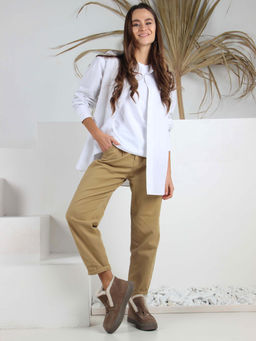 Ботинки EDART 307.от11 br. коричневый капучино замша/шерсть - Ed'art фото 15