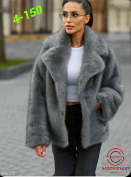 Шуба женская из искусственного меха