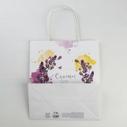 Цена за 2 шт. Пакет подарочный крафт, упаковка, Счастье в каждой минуте, 22?25?12 см