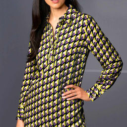 Платье, черно-лилово-лимонное - Ashley brooke фото 5