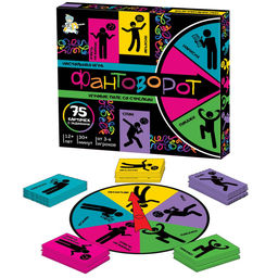 Игра настольная "Фантоворот" игр. поле со стрелкой + 75 карточек с заданиями (05732) 12+, "Десятое королевство"