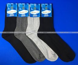 Цена за 10 пар. Золотая игла носки мужские с-203 серые 25  фото 13