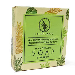 Мыло глицериновое 85гр с маслом Pineapple Ананаса