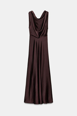 ZW COLLECTION SATIN MIDI DRESS - Zara фото 6
