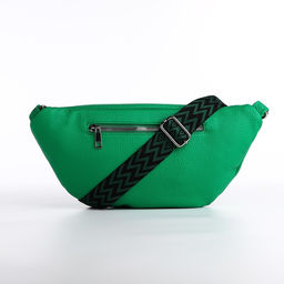 Сумка кросс-боди на молнии, цвет зелёный - Simaland фото 4