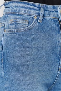 TRENDYOLMILLA Siyah More Sustainable Yuksek Bel Flare Jeans TWOSS23JE00063  фото 9