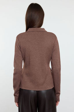 TRENDYOLMILLA Siyah Premium Iplik/Ozel Iplik Basic Triko H?rka TWOAW25HI00151 фото 5