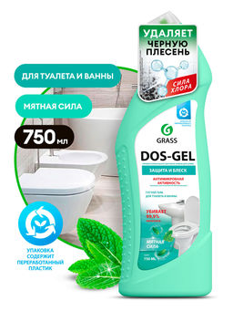 Универсальный чистящий гель DOS GEL Мятная сила (флакон 750 мл)