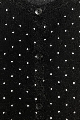 FINE KNIT POLKA DOT CARDIGAN - Zara фото 7