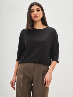 Лонгслив F112-1001. black - Fine joyce фото 7