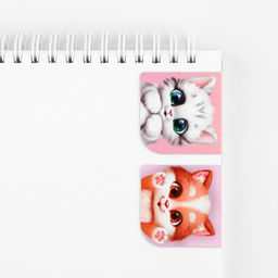 Цена за 2 шт. Набор блокнот А6, 32 листа, наклейки, магнитные закладки «С 8 марта»