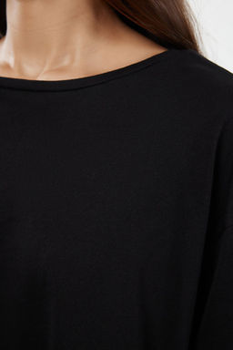 Trendyolmilla Siyah Leopar Desenli Orme Pijama Tak?m? THMAW25PT00100 фото 3