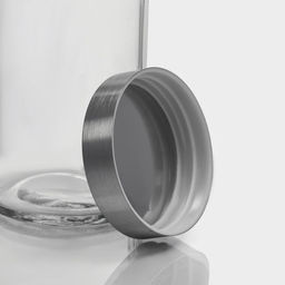 Банка для сыпучих Доляна «Премиум», 700 мл, 20×8 см, с металлической крышкой, стекло, прозрачная