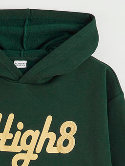 Kap??onlu Erkek ?ocuk Kal?n Sweatshirt