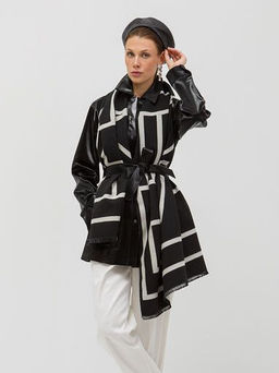 В составе шерсть и кашемир! теплый двусторонний палантин - Tantino фото 9