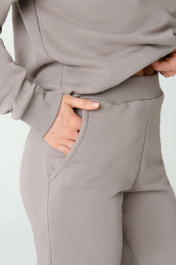 Арт. 2520/1 Костюм с брюками женский 44-52 (5 шт) Цвет:верх- бежевый, низ- бежевый