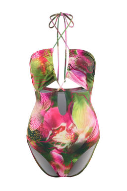 Cicek Desenli Straplez Kapl? Cut Out Detayl? Regular Mayo TBESS26MA00054