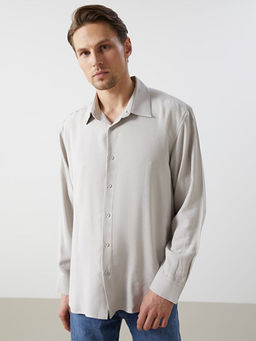 Rahat Kal?p Uzun Kollu Gabardin Erkek G?mlek