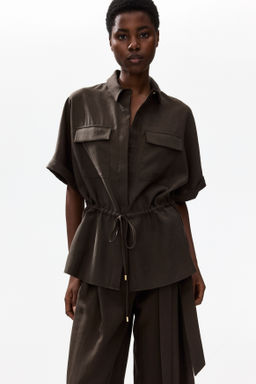 Top de sarga con cord?n de ajuste - H&m фото 2