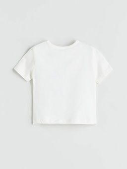 Bisiklet Yaka Bask?l? Erkek Bebek Ti??rt ve ?ort 2li