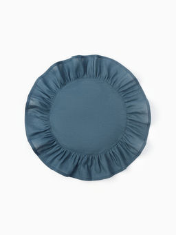 Набор салфеток «Этель», 36×36 см - 2 шт., тёмно-бирюзовый, лён 48%, хлопок 52%, 206 г/м²