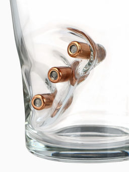 Стакан граненый с пулей Непробиваемый, для виски, 250 мл