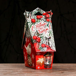 Подарочная коробка Зимний , Скворечник БОЛЬШОЙ, 17 x 9x 21,3 см - Simaland фото 4