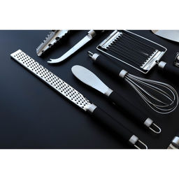 Тёрка для сыра Доляна Venus, 35.5×8 см, с ручкой, цвет чёрный