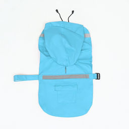 Дождевик для собак, размер XS (ДС 15-20, ОГ 17-22, ОШ 13-17 см), голубой - Simaland фото 20