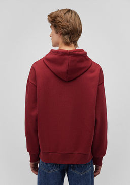 Mavi Logo Bask?l? Bordo Kapusonlu Sweatshirt  фото 4