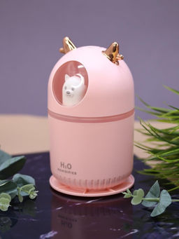 Настольный увлажнитель воздуха - ночник "Cat in a spacesuit", pink, (портативный, USB)