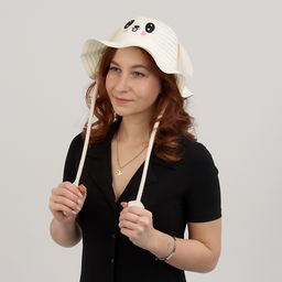 Панама детская «Милый зайка», уши поднимаются, р-р. 52-54