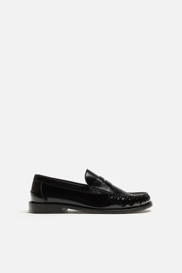 LEATHER PENNY LOAFERS - LIMITED EDITION - Zara фото 5